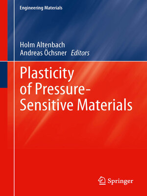 cover image of Plasticity of Pressure-Sensitive Materials
